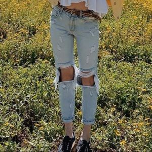 CARMAR ripped light wash jeans